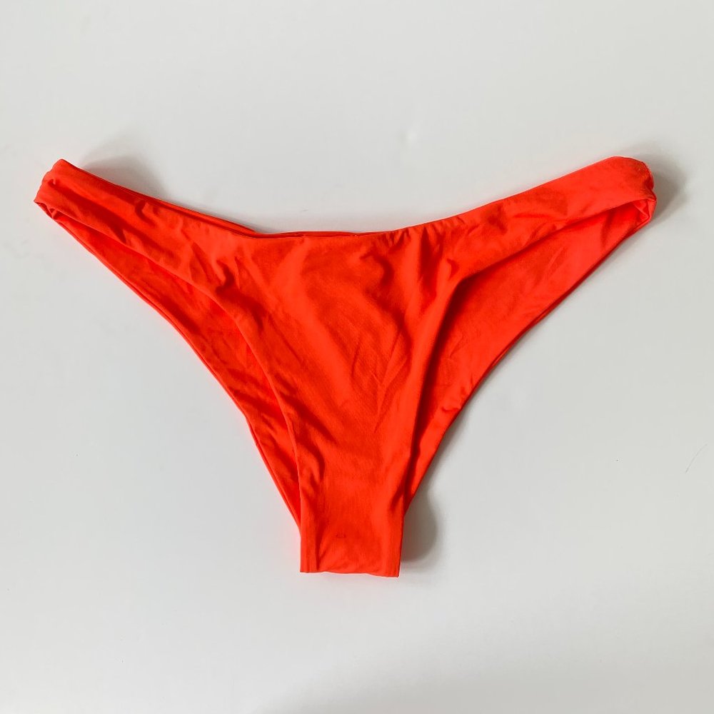 Dippin Daisys Nocturnal Cheeky Bikini Bottoms Neon Orange